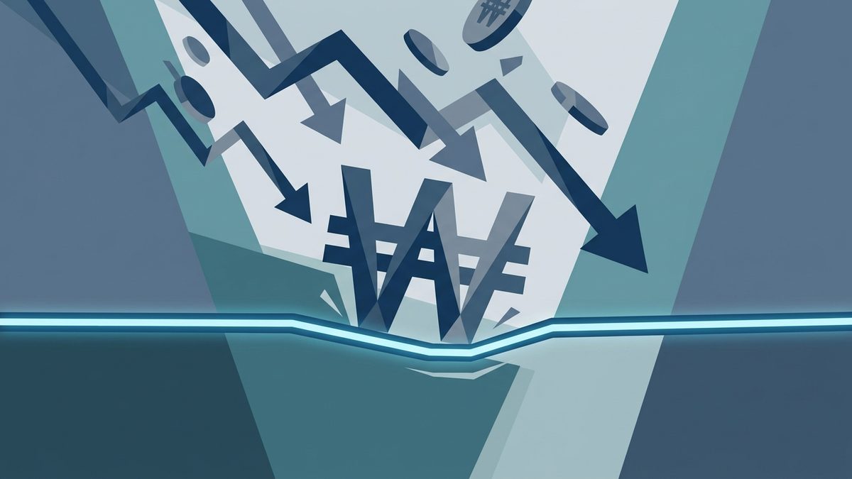 Korean Won Weakens 5.8 to 1,429.8 per Dollar, Pressing the 1,430 Line