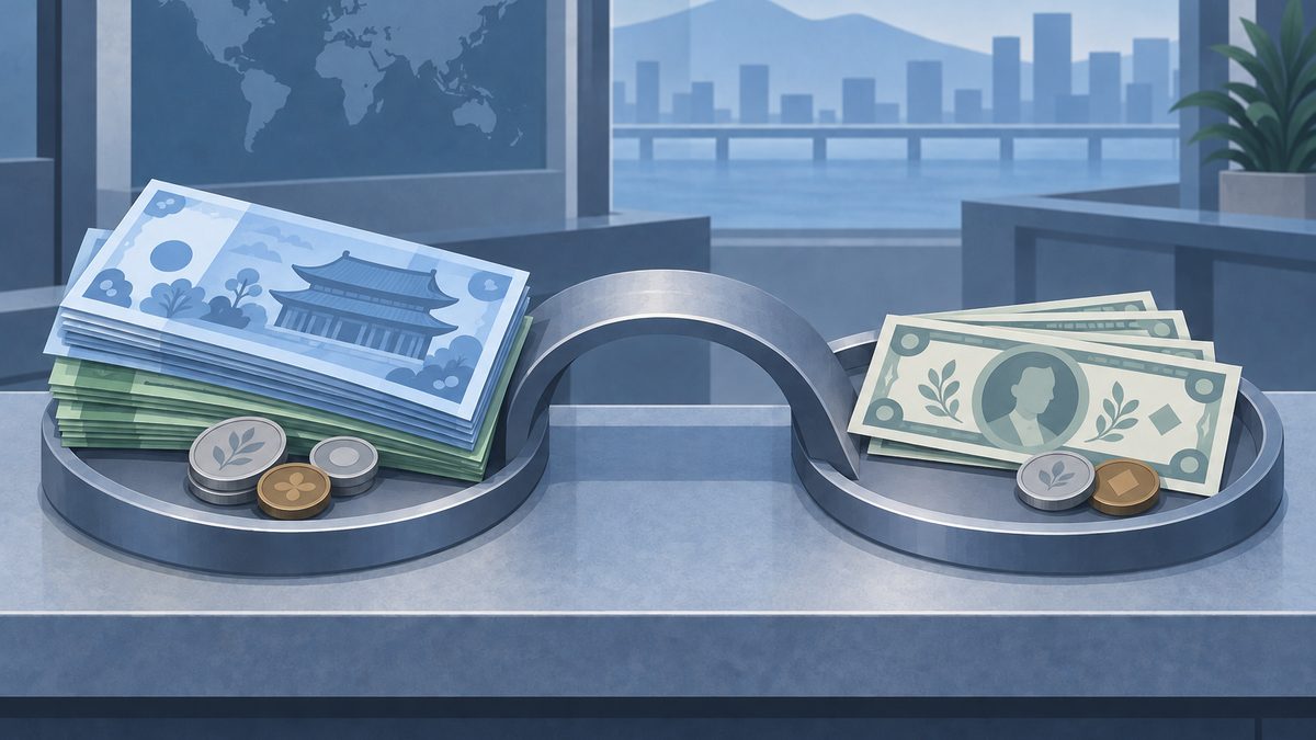 Won Breaks Into 1,330 Range Against Dollar for First Time in 23 Months